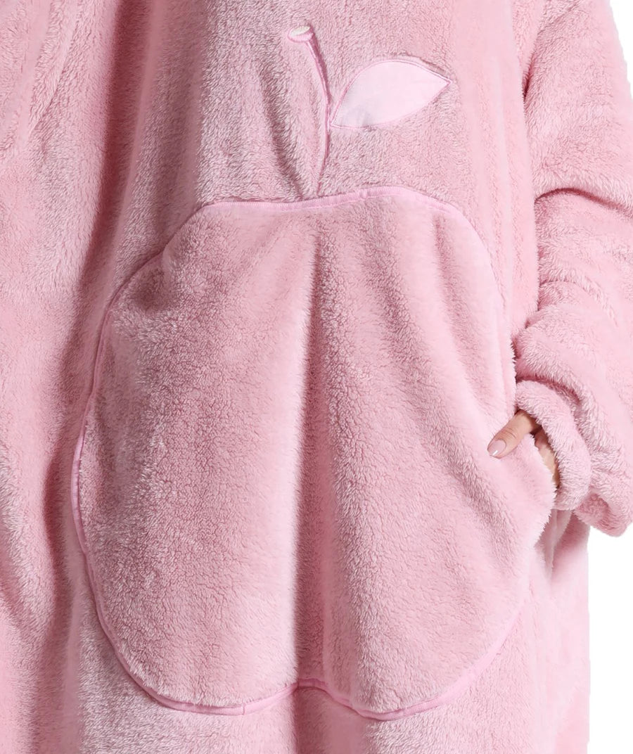 140cm Super Long Flannel Blanket with Sleeves Pyjamas Winter Hoodies Sweatshirt Women Men Pullover Fleece Giant Oversized